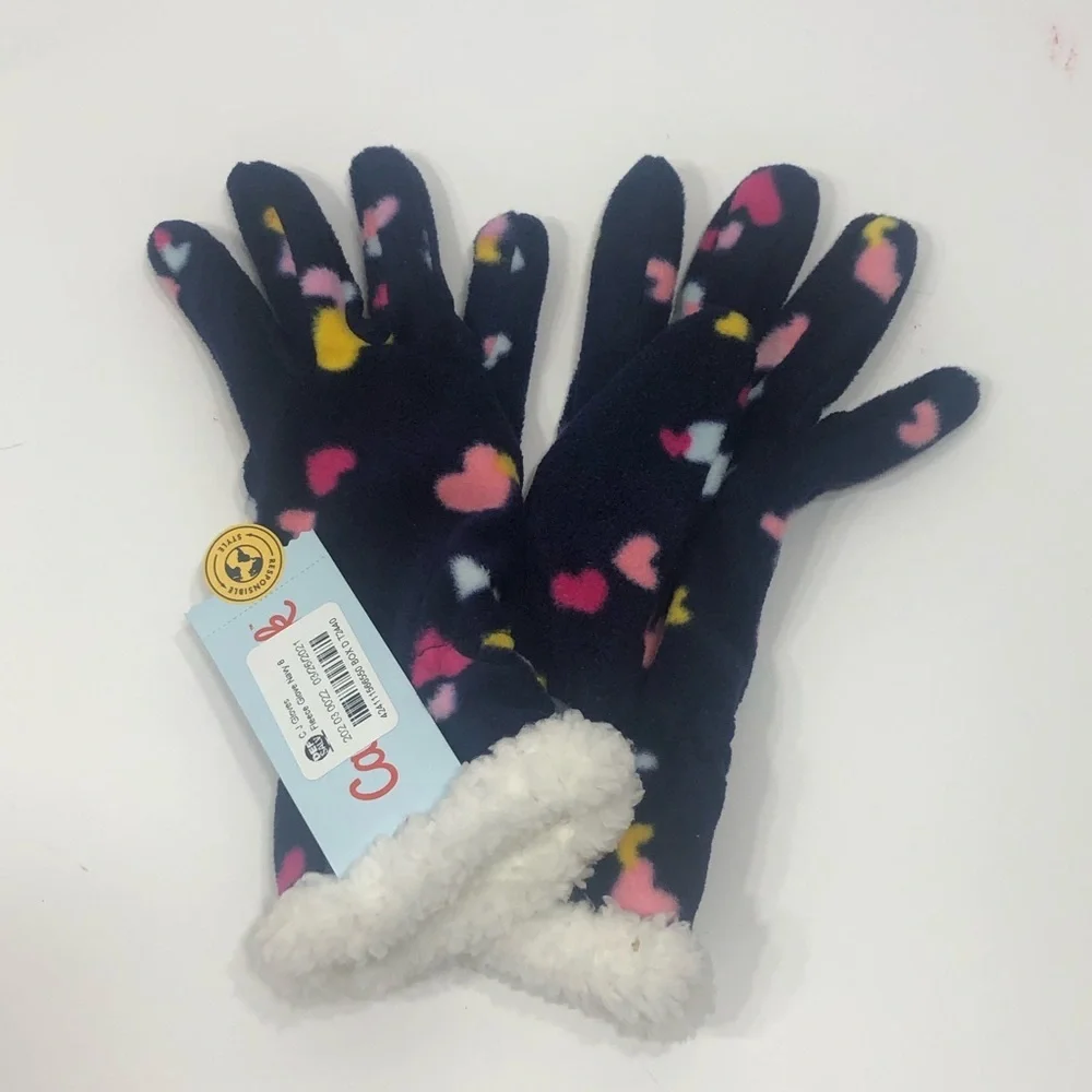 “Hearts” warm gloves M